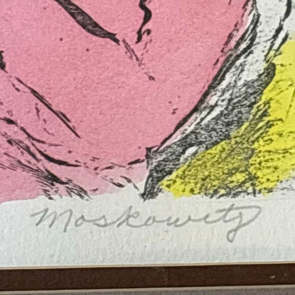 Ira Moskowitz signed #d 220/400 framed lithograph art jewish - Picture 3 of 7